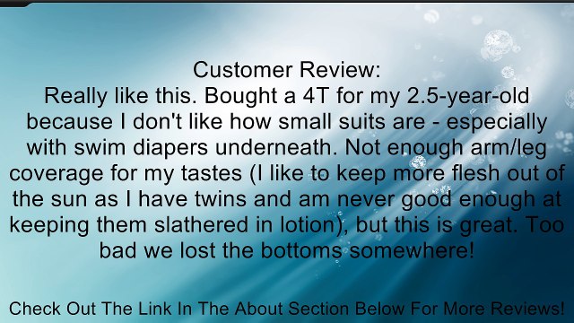 Appaman Little Girls' Girl Rash Guard Shirt, Fuschia, 3T Review