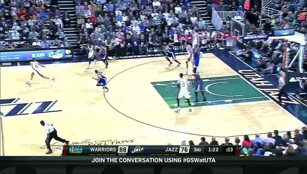 Stephen Curry fait la totale à Dante Exum