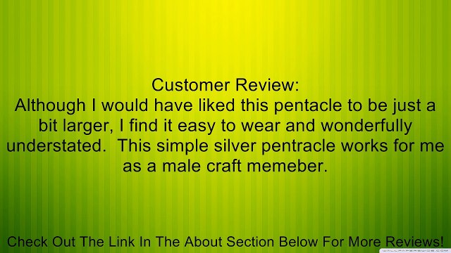 Large Sterling Silver Pentagram Pentacle Pendant for men women Wiccan Jewelry Review