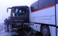 Afyonkarahisar-Antalya Yolunu Kapatan Kaza! 30 Araç Birbirine Girdi