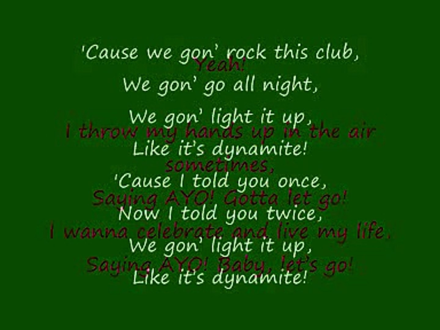 Dynamite taio top cruz lyrics