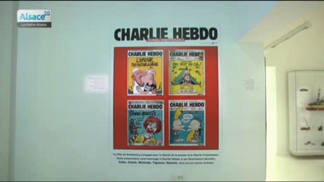 Une exposition hommage à Charlie Hebdo au musée Tomi Ungerer