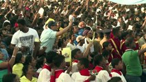 مليون شخص يستقبلون البابا في قداس اعلان قداسة اول قديس سريلانكي