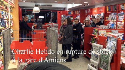 Charlie Hebdo en rupture de stock à la gare d'Amiens