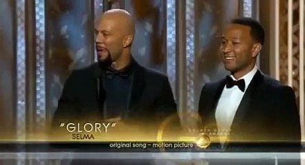 golden globes 2015 - Prince presents the award 'Best Original Song' to John Legend and Common