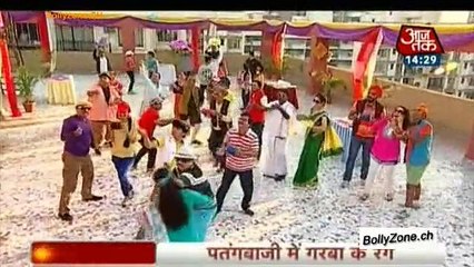 Patangbazi Mein Garba Ke Rang!! - Taraq Mehta Ka Oolta Chashma - 14th Jan 2015