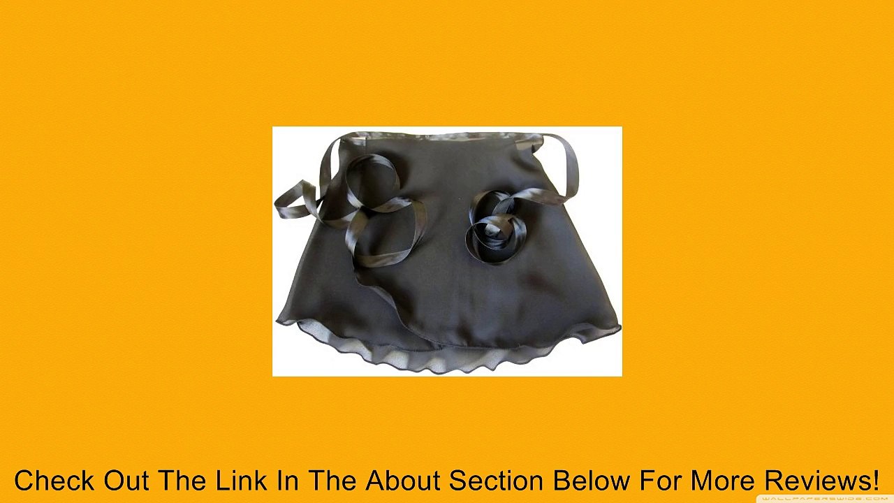 Girls Size Medium 7-10 Black Georgette Wrap Ballet Skirt Review