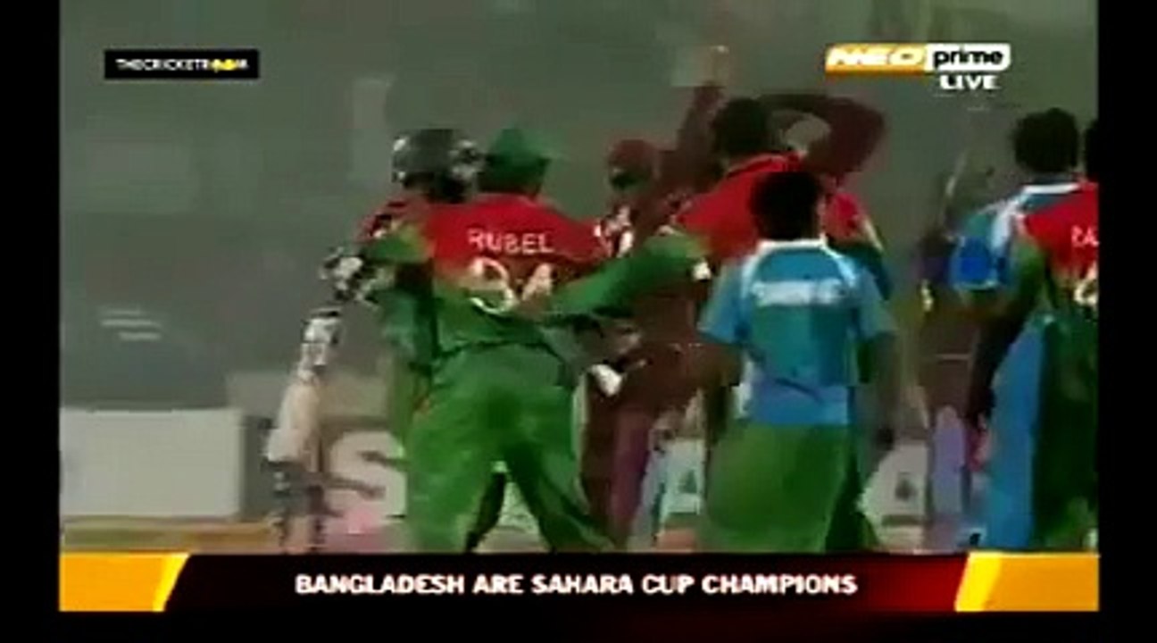 A very stupid incident in cricket   Batsman forgot to take the winning run