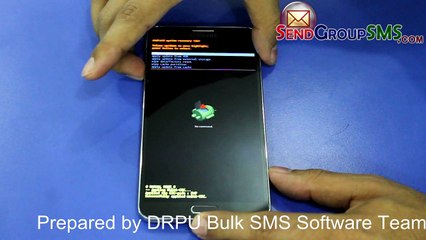 Using Samsung Galaxy Note 3 Phone for performing Hard Reset
