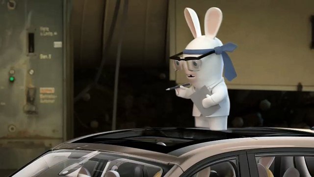 Renault - voiture Grand Scénic - avril 2009 - Les tests crétins des Lapins Crétins: Test n°5: l'espace intérieur