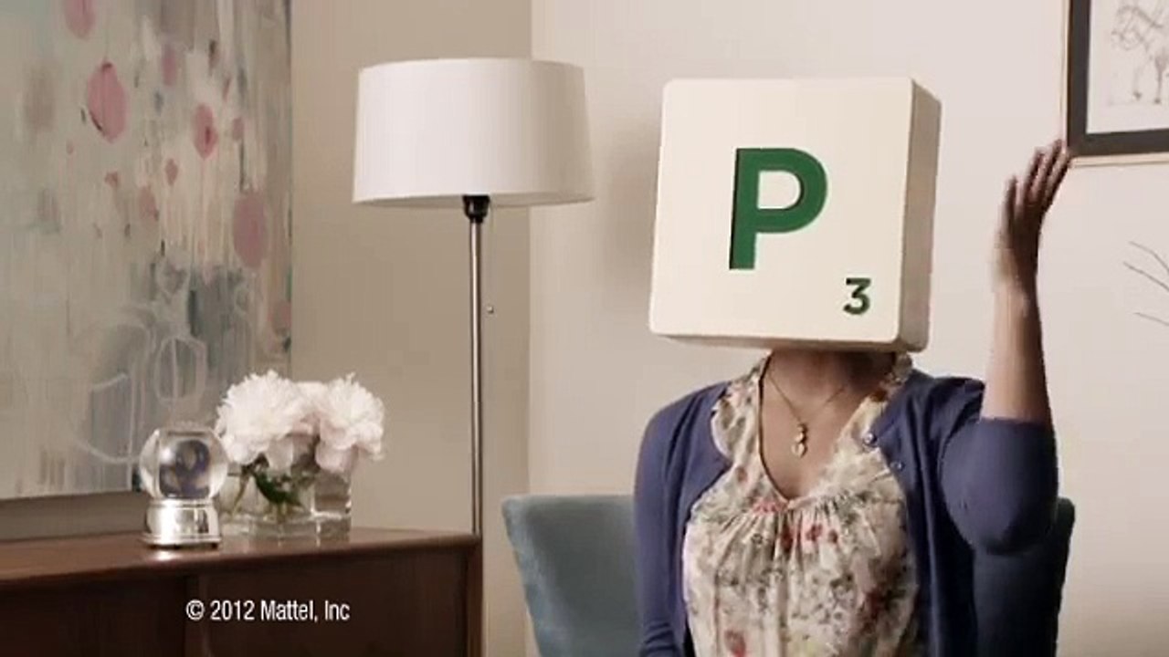 Scrabble (Mattel) - jeu de lettres, "La lettre P, La lettre Q, Le Joker" - novembre 2012 - P français