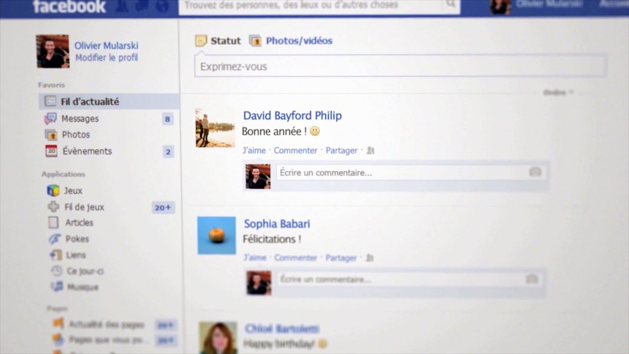 Rosapark, Spöka pour Monoprix - supermarché, "Application Facebook Monoprix Les messages en boîte" - décembre 2013
