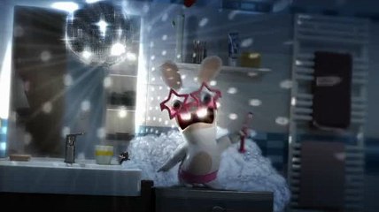 Signal (Unilever) - hygiène dentaire, "Panique dans la salle de bwaaain, avec Les Lapins Crétins, www.missionsignal.fr" - mars 2012