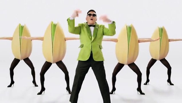 Wonderful Pistachios - pistaches, Get Crackin', avec Psy et Gangnam Style - février 2013