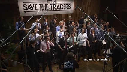 Volkswagen - opération trafic, voiture Golf - juin 2009 - "Ouvre ton coeur à un trader", "Save the traders"