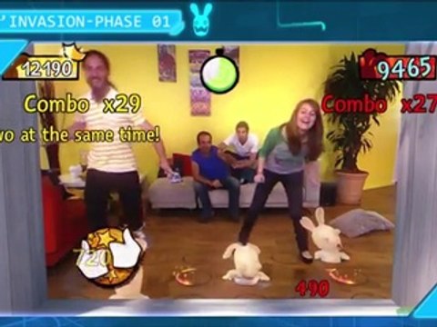 Ubisoft - jeu vidéo, Les Lapins Crétins partent en Live, sur Xbox 360 Kinect - novembre 2011 - trailer réalité augmentée