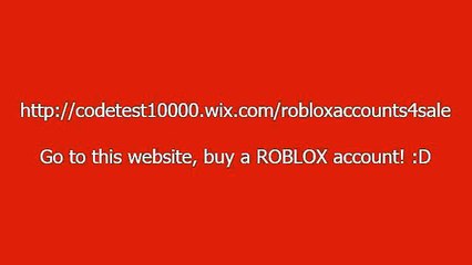 Buy Sell Accounts - Selling ROBLOX Accounts