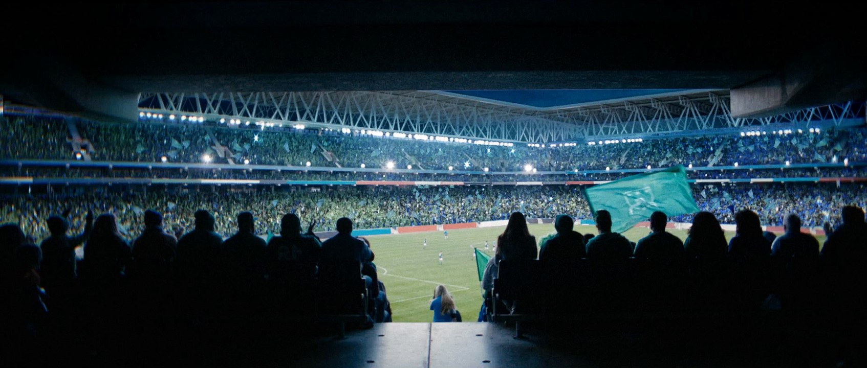 Saatchi & Saatchi Duke pour Hollywood (Mondelez) - chewing-gum Hollywood Green Fresh, "Mexican wave" - février 2014