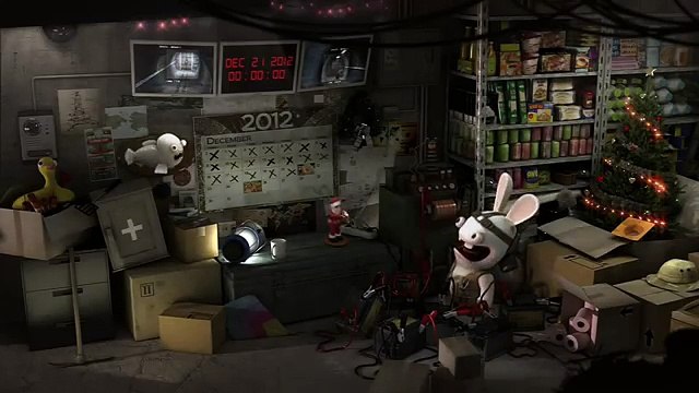Ubisoft - jeux vidéo, Les Lapins Crétins et la fin du monde - décembre 2012 - complet