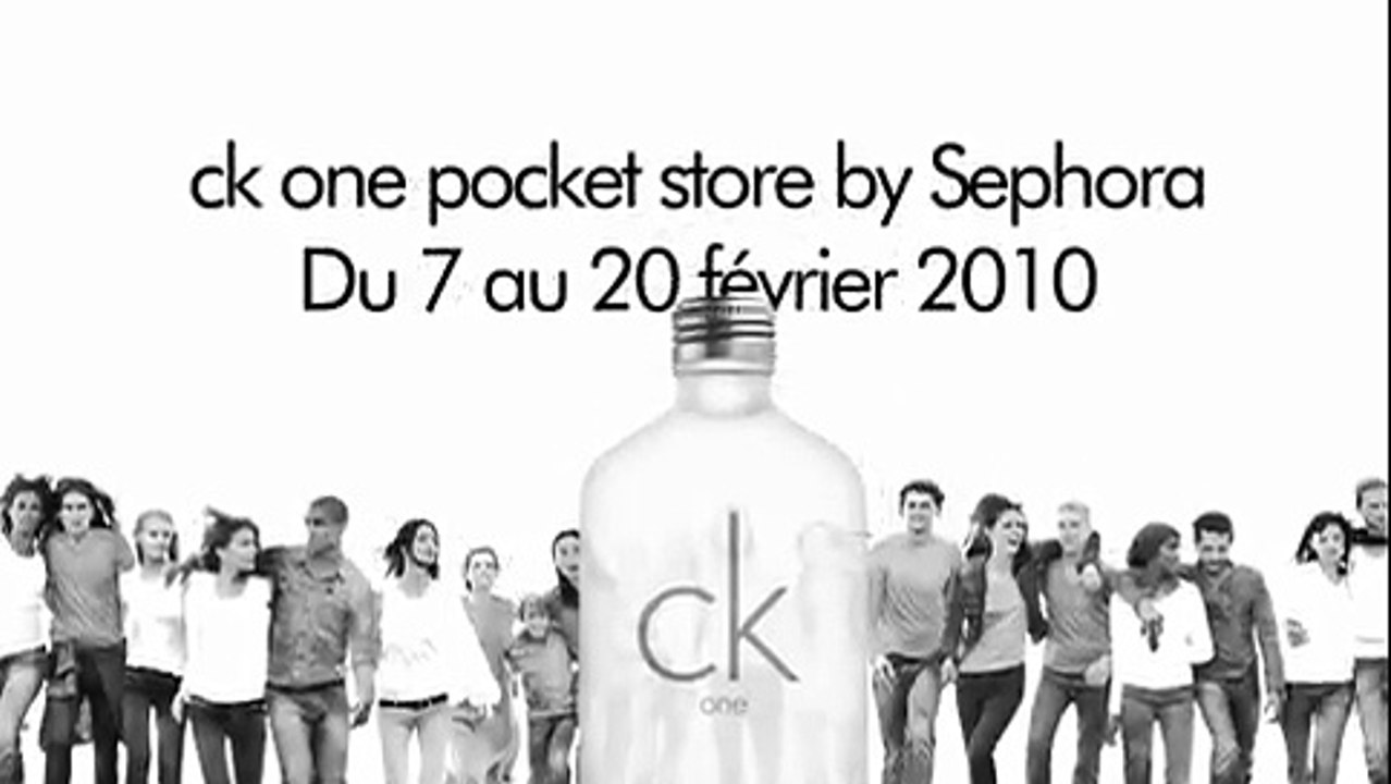 Sephora - produits de beauté - février 2010 - "Parfums CK one", "Distributeurs de parfums dans le métro"