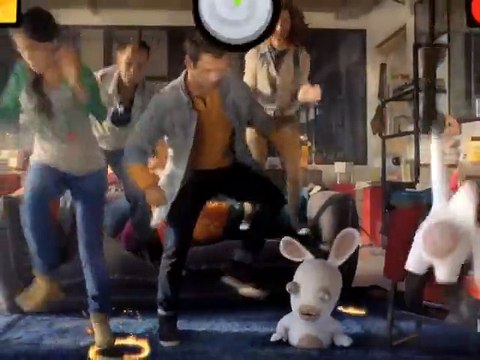 Ubisoft - jeu vidéo, Les Lapins Crétins partent en Live, sur Xbox 360 Kinect - novembre 2011 - canapé