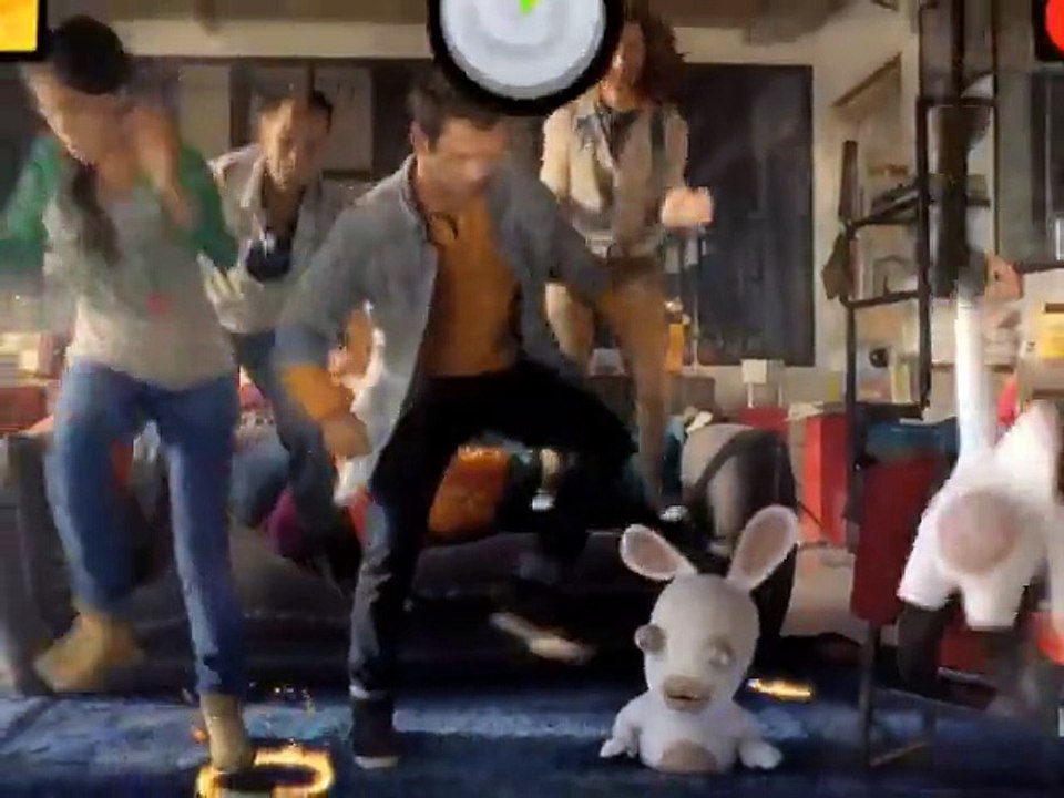 Ubisoft - jeu vidéo, "Les Lapins Crétins partent en Live, sur Xbox 360 Kinect" - novembre 2011 - canapé