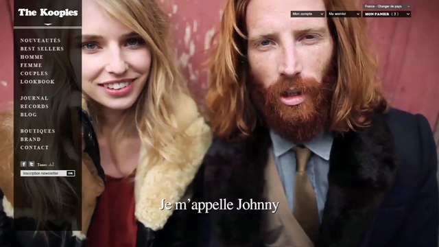 The Kooples - vêtements et accessoires, "The Kooples" - septembre 2011 -  Vidéo Dailymotion