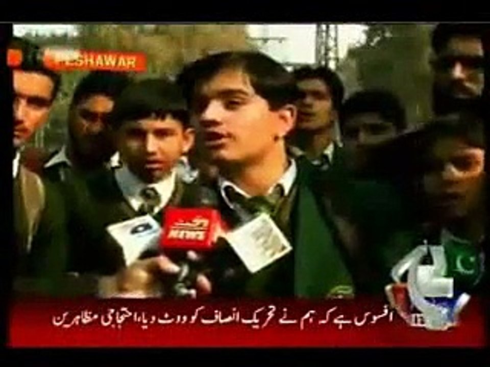 Angry APS student speaks at Imran Khan's visit