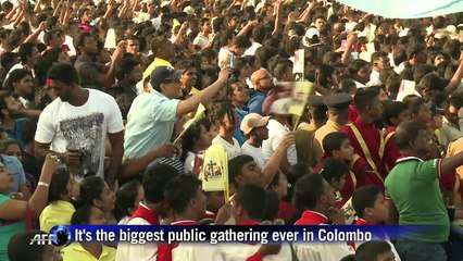 Pope leads joyous million-strong mass on Sri Lanka seafront