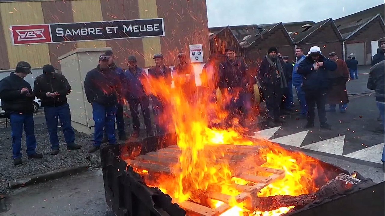 Feignies: grève chez Sambre et meuse