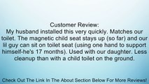 Bemis 1583SLOW Elongated Toilet Seat with NextStep� Built-in Potty SeatTM, Whispe, Biscuit Review