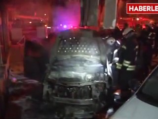 Aydın Kundaklanan Otomobildeki Yangın Binaya da Sıçrayınca Korkuttu