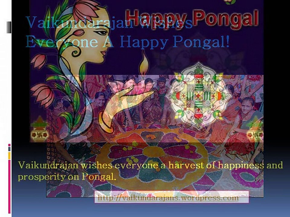 Vaikundarajan Wishes Everyone A Happy Pongal!