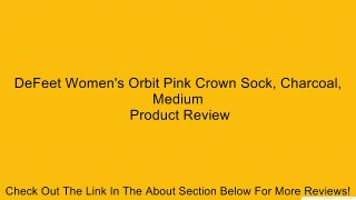DeFeet Women's Orbit Pink Crown Sock, Charcoal, Medium Review