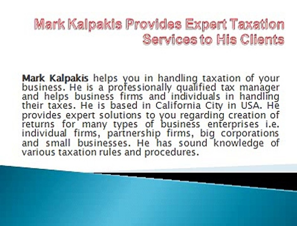 Mark Kalpakis offer comprehensive financial planning solutions to Trusts and Estates
