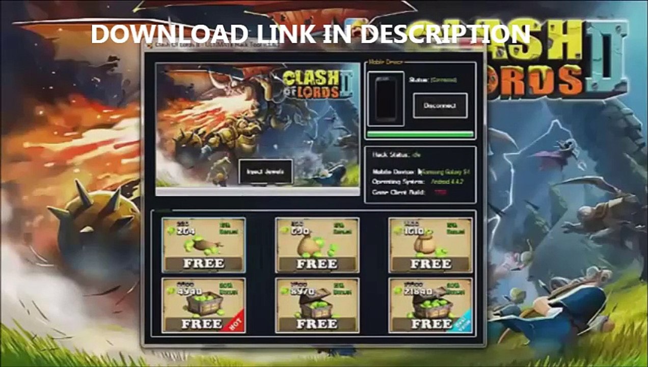 Clash of Lords 2 cheat tool 2015 no surveys no passwords download