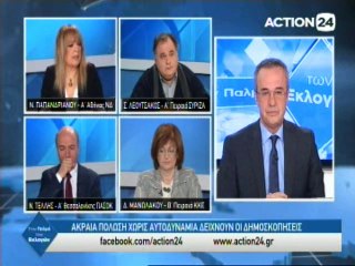 Αριστερός "εμφύλιος" ΣΥΡΙΖΑ-ΚΚΕ στο Action24 14-01-2015