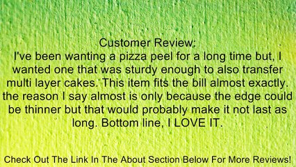 24" Wooden Pizza Peel 14"x 16" Blade Hardwood Oven Pizza Paddle - Great Quality! Review