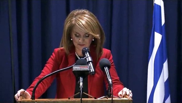 Ελένη Μακρή Θεοδώρου ομιλία στη Λαμία εκλογές Ιανουάριος2015