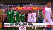 Asian Cup: Saudi Arabia def. N. Korea, 4-1, China-Uzbekistan