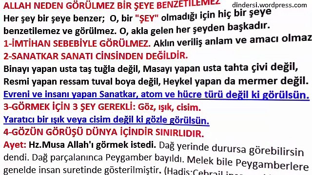 10.sınıf 1.ünite ALLAH İNANCI - İman esasları dindersi.wordpress.com