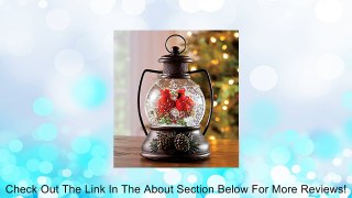 Musical Snow Globe Lantern with Cardinals Review