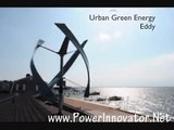 Urban Green Energy's “Vertical Axis” eddy wind turbine