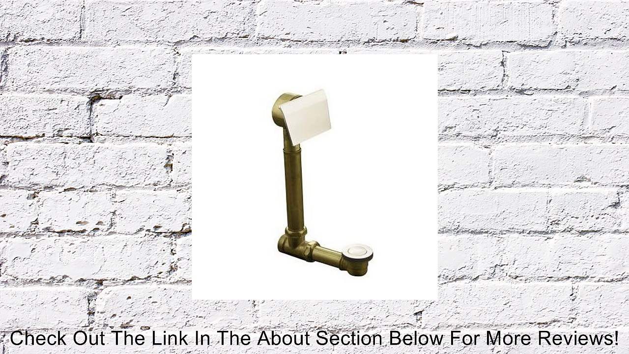 Kohler K-7147-AF-2BZ Clearflo 1 1/2-Inch Contoured Pop-Up Drain and Overflow for Above or Through-the-Floor Installation, Oil Rubbed Bronze Review