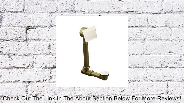 Kohler K-7147-AF-2BZ Clearflo 1 1/2-Inch Contoured Pop-Up Drain and Overflow for Above or Through-the-Floor Installation, Oil Rubbed Bronze Review