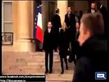 Denmark’s PM Helle Thorning-Schmidt Slipped Down from Stairs in Paris
