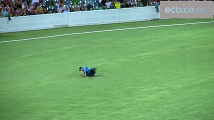 You won't believe this catch from Chris Woakes