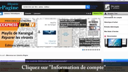 Comment transférer votre livre numérique sur votre liseuse