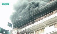 Fire engulfs building in Rawalpindi