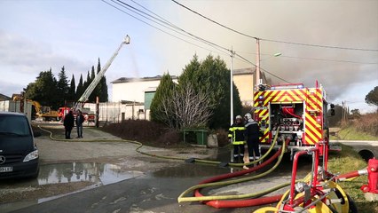 Bédarrides : un incendie dans l'ancienne usine Canissimo